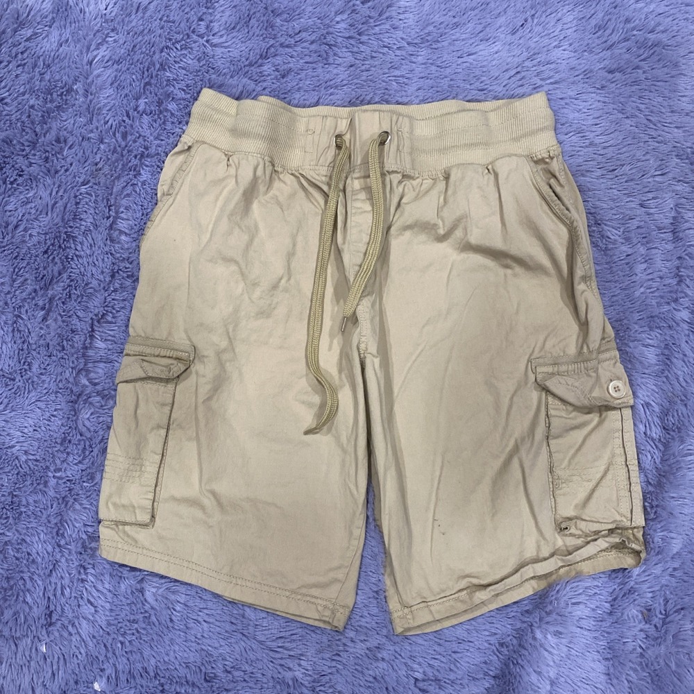 Open Trails Men's Size Medium XL Cargo Shorts‎ Tan Casual Multiple Pockets